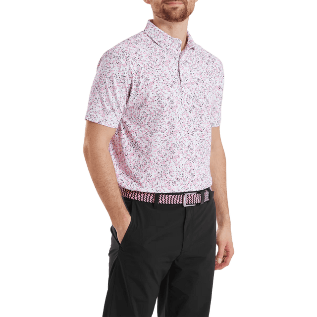 FootJoy Watercolour Print Pique Shirt - One Golf