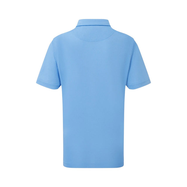 FootJoy Junior Stretch Pique Solid Light Blue Polo