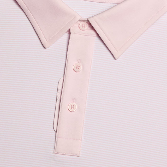 G/FORE Feeder Stripe Tech Blush Polo