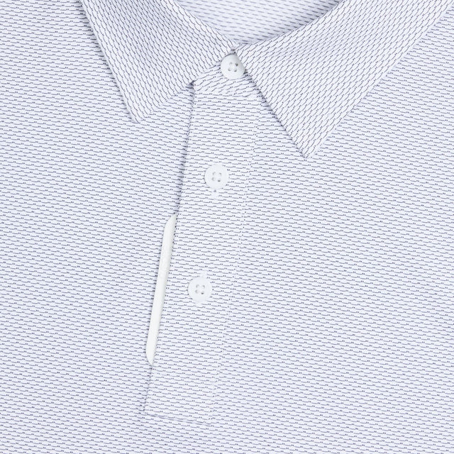 G/FORE Fine Stretch Jacquard Onyx Polo
