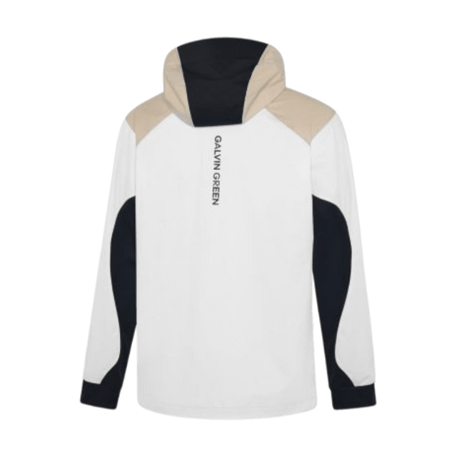 Galvin Green Linden White/Sand Windbreaker - One Golf