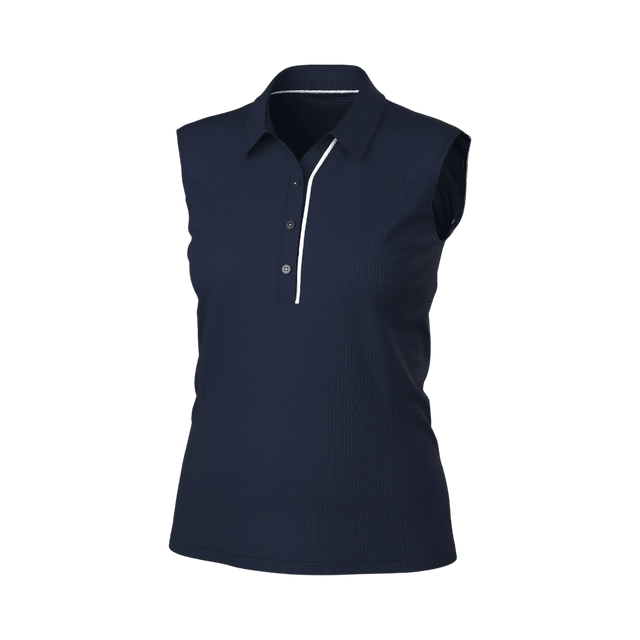 Galvin Green Mayla Sleeveless Navy Ladies Shirt - One Golf