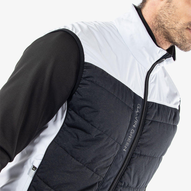 Galvin Green Lauro White/Black Golf Vest