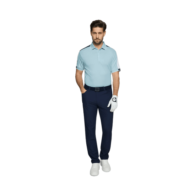 Galvin Green Mulligan Crystal Blue/White/Navy Shirt - One Golf