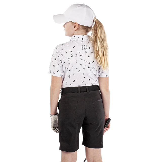Galvin Green Rowan White/Black Junior Shirt - One Golf