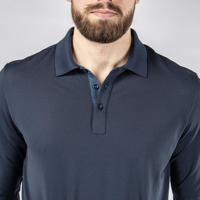 Galvin Green Marwin Long Sleeve Navy Shirt