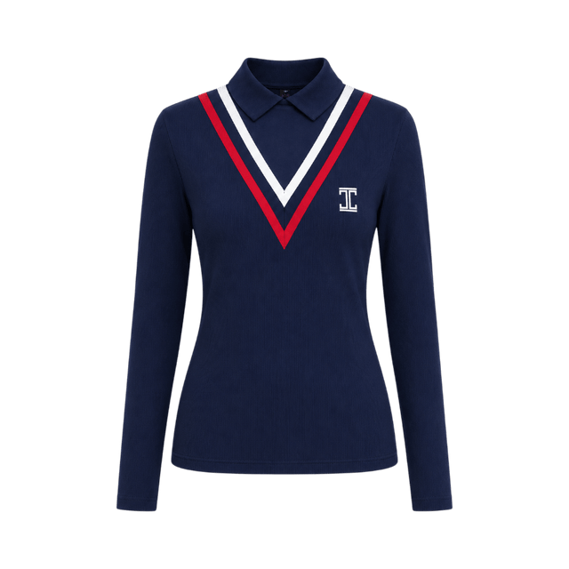 ITU Golf Zanele V Navy Blue Shirt - One Golf