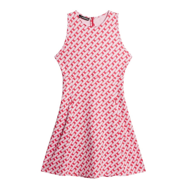J.Lindeberg Cora Print/Tour Geo Pink Dress