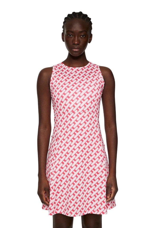 J.Lindeberg Cora Print/Tour Geo Pink Dress