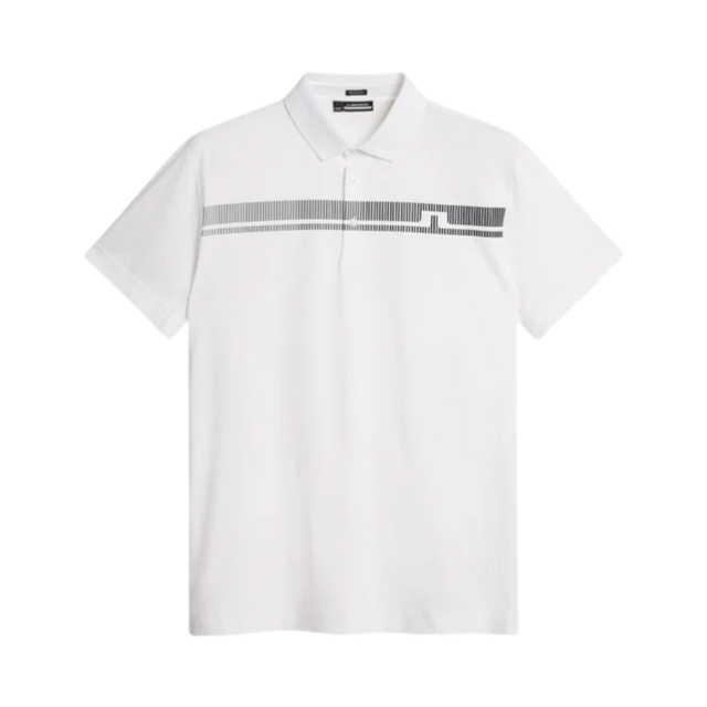 J.Lindeberg Klas White Golf Polo