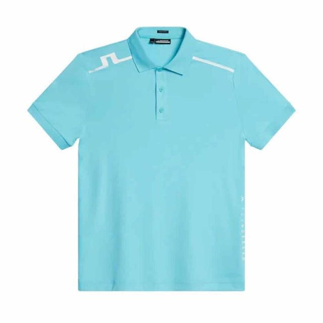 J.Lindeberg Lionel Reg Fit Blue Curacao Sky Golf Polo