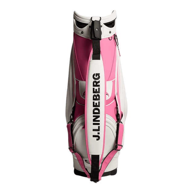 J.Lindeberg 30 Year Anniversary White/Pink Staff Bag - One Golf