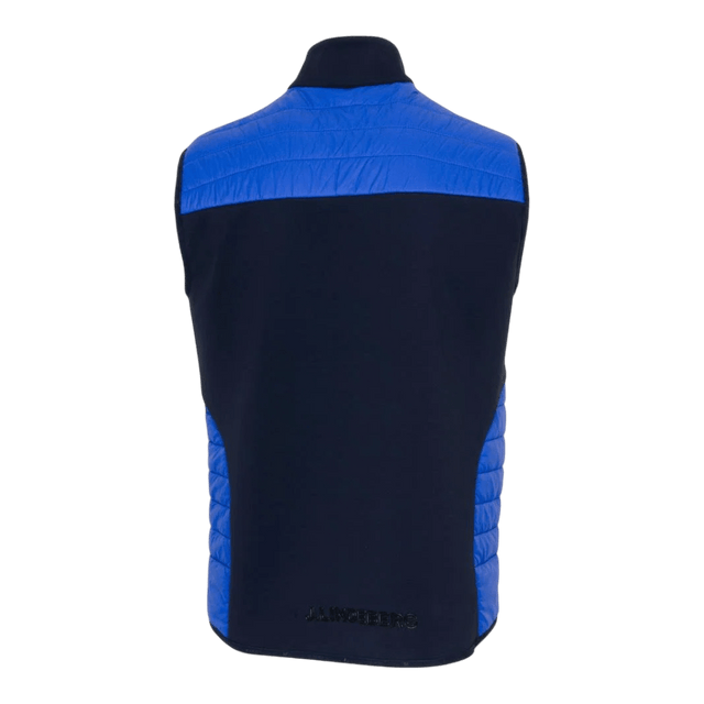 J.Lindeberg Holden Quilt Club Blue Hybrid Vest - One Golf