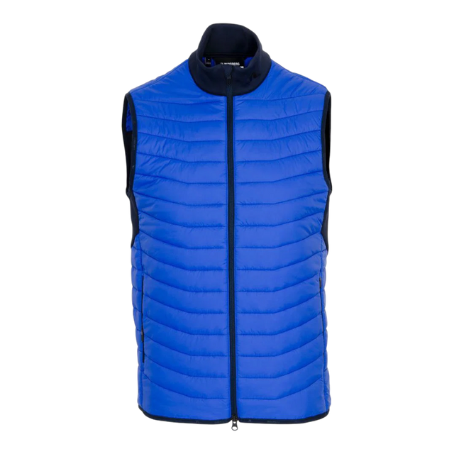 J.Lindeberg Holden Quilt Club Blue Hybrid Vest