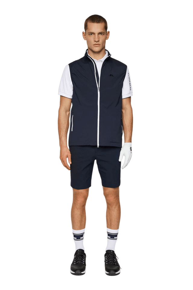 J.Lindeberg Navy Ash Light Packable Vest - One Golf