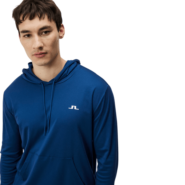 J.Lindeberg Roland Estate Blue Hood Outwear - One Golf
