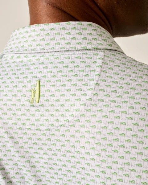 Johnnie-O Mint Julep White Polo