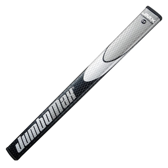 JumboMax JMX JumboFlat 17 Black/Silver Putter Grip - One Golf