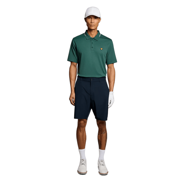 Lyle & Scott Golf 1874 Mediterranea Tipped Tech Polo Shirt - One Golf