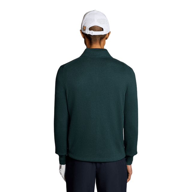 Lyle & Scott Golf Mediterranea Cotton Blend 1/4 Zip Jumper - One Golf