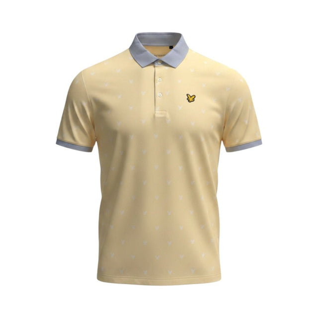 Lyle & Scott Player Yellow/Grey Shirt - One Golf
