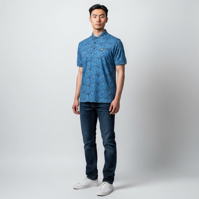 Lyle & Scott Steig Dodger Blue Shirt - One Golf