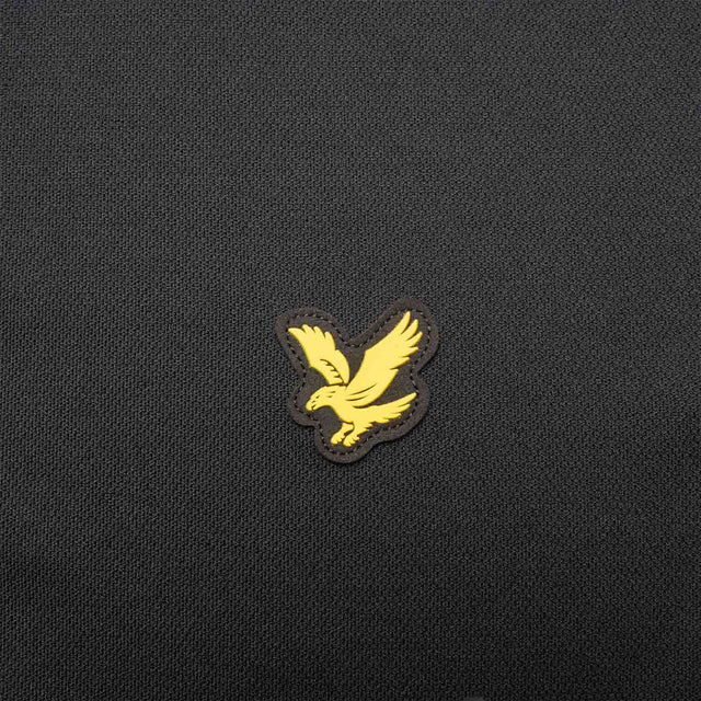 Lyle & Scott Tech Collar Polo Shirt Jet Black - One Golf