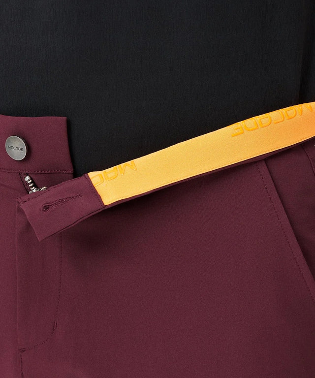 Macade Wine Four-Way Stretch Shorts