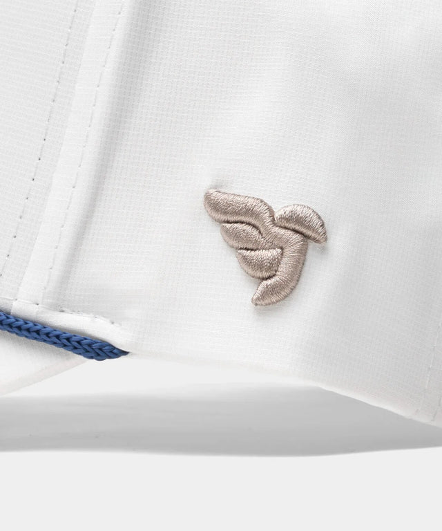 Macade White Crossover Rope Snapback