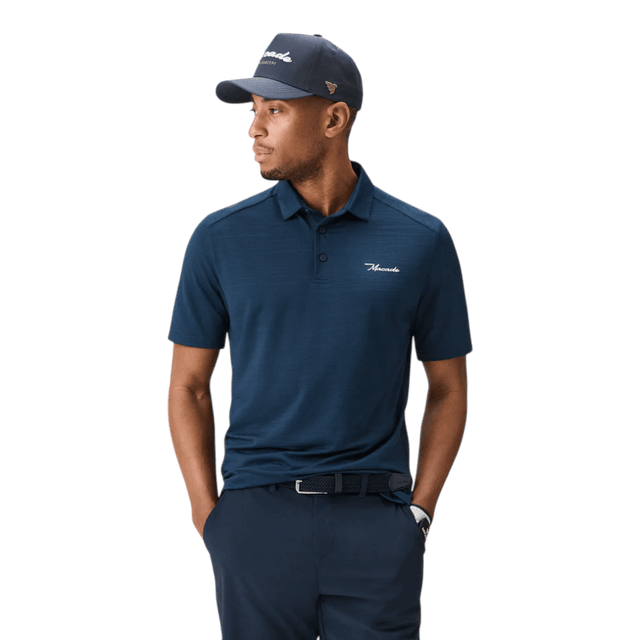 Macade Flight Steel Blue Golf Shirt - One Golf