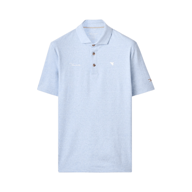 Macade Light Blue Ridgeweave TX Golf Shirt - One Golf