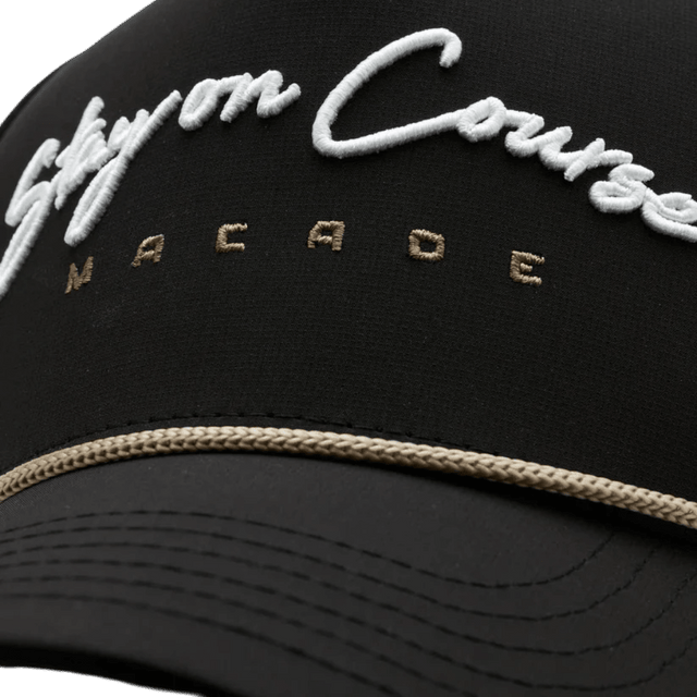 Macade Rope Course Black Snapback Cap - One Golf