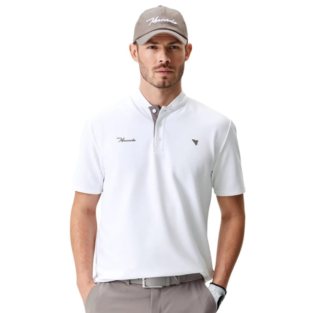 Macade Heath White Bomber Shirt