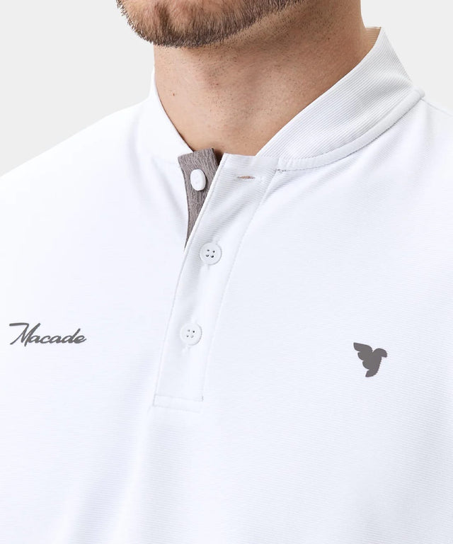 Macade Heath White Bomber Shirt