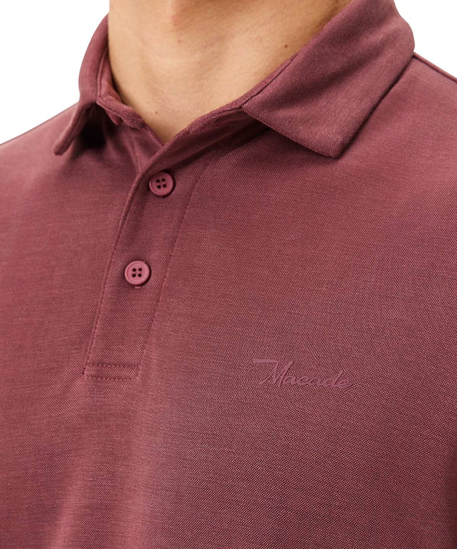 Macade Washed Burgundy Players Polo