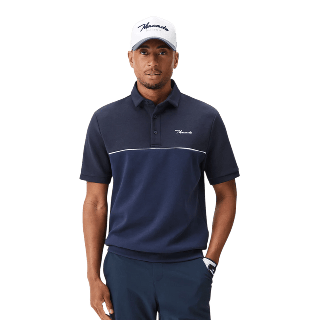 Macade Spruce Blue Ar Course Shirt - One Golf