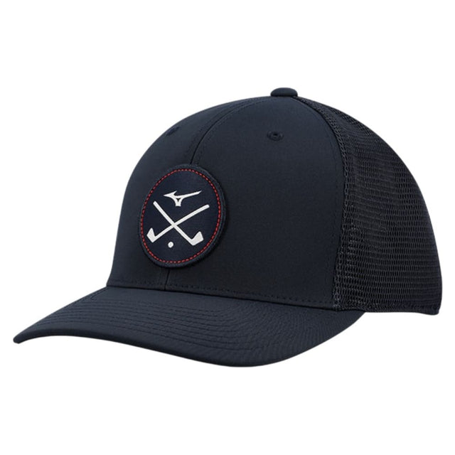Mizuno Crossed Clubs Navy Mesh Cap - One Golf