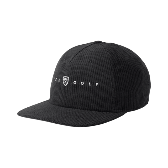 Nike Fairway Fresh Golf Corduroy Black Cap - One Golf