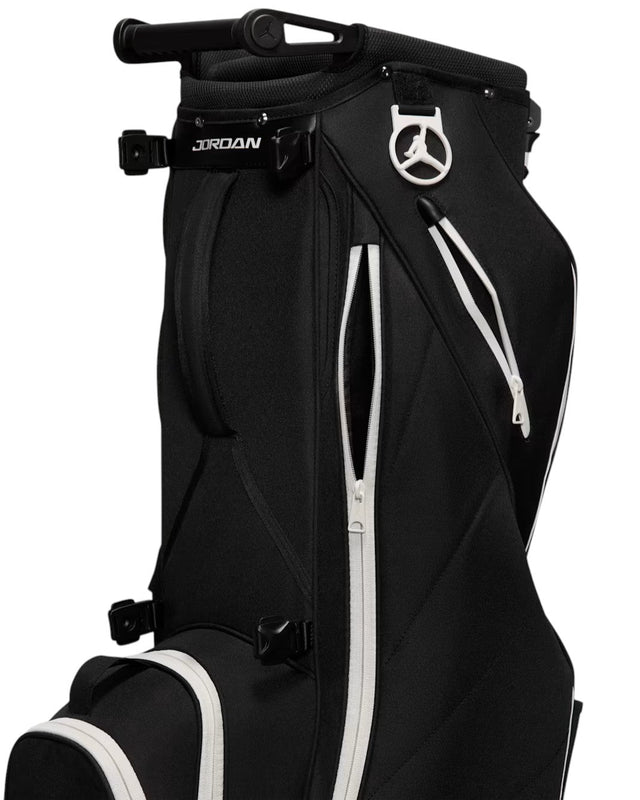 Nike Jordan FadeAway Black/Pale Ivory Stand Bag - One Golf
