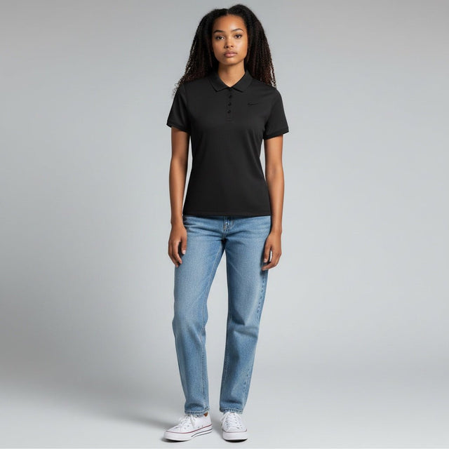Nike Ladies Golf Victory Black/White Shirt - One Golf