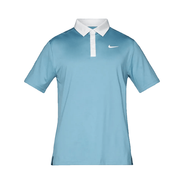 Nike Men's Tour Contrast Smokey Blue Polo - One Golf