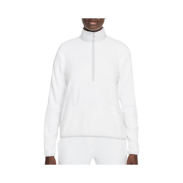 Nike Womans L/S White Victory 1/2 Zip - One Golf