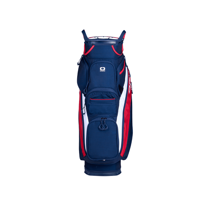 Ogio Silencer Red/White/Blue Cart Bag - One Golf