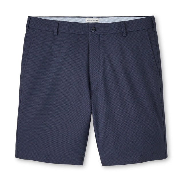 Peter Millar Salem Houndtooth Navy Shorts - One Golf