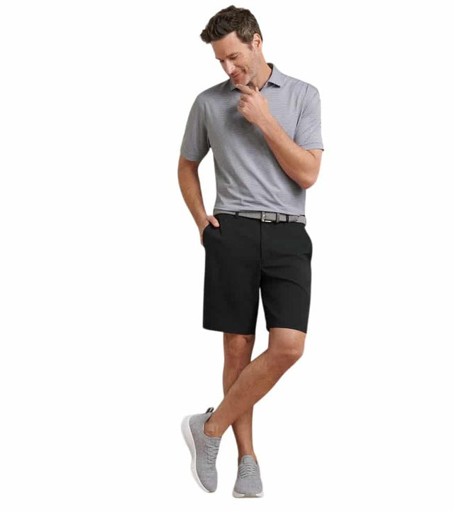 Peter Millar Salem Performance Black Shorts - One Golf