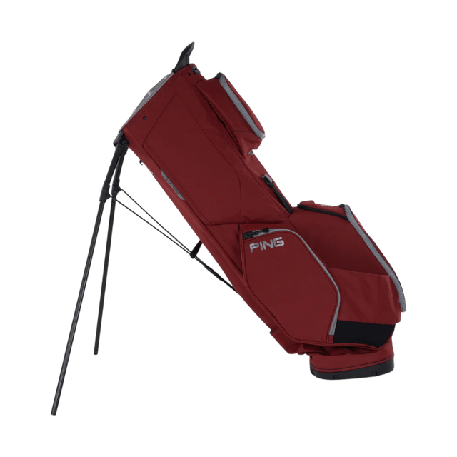 Ping 23 Deep Red/Pewter Hoofer 14 Stand Bag - One Golf