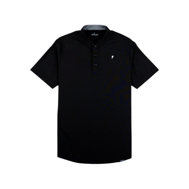 Primo Black Blade Collar Polo - One Golf