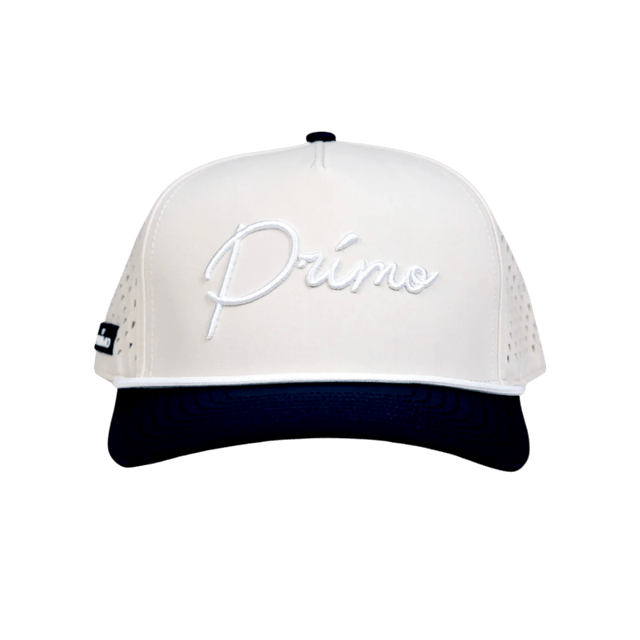 Primo & Grant Cream/Navy Rope Cursive Cap - One Golf