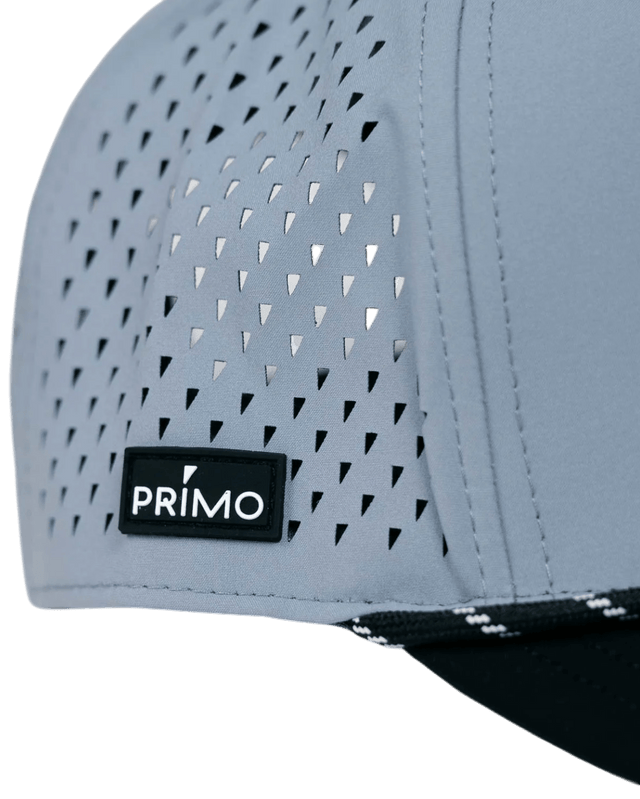 Primo & Grant Light Gray/Black Rope Cursive Cap - One Golf