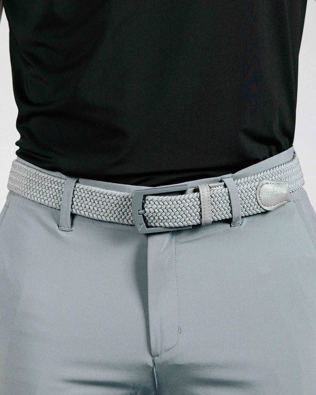 Primo Light Gray Tonal Belt - One Golf